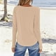 thumbnail image 4 of Camisas para adolescentes,Camiseta Fallow para mujer, cuello redondo, manga larga, informal, poliéster, cómoda para uso diario, ideal para el hogar y el trabajo, sopatenor, 4 of 8