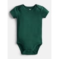 thumbnail image 2 of Wonder Nation Baby Boys' Solid Bodysuit with Short Sleeves, 3-Piece, Sizes 0M-24M, 2 of 4