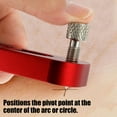 thumbnail image 4 of Circular Drawing Tool Aluminum Alloy Precise Compass Scriber Adjustable Circle Drawing Ruler with Pencil Carpenter Metric and Inch Marking Gauge for Carpenter Woodworking, 4 of 10