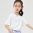 thumbnail image 6 of Hotiary Kids Boys Girls Spring Summer T-shirt Moisture Wicking Athletic Solid Color T Shirts Children Short Sleeve Breathable Quick Dry Sports Tee Tops for 5-14 Years, 6 of 8