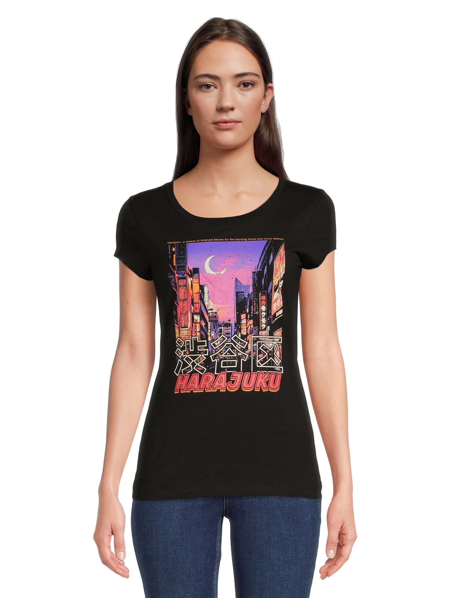 LICENSE Harajuku Women's Short Sleeve Graphic Tee