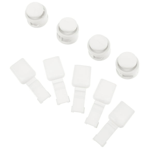 GETAJGHSD Spring Buckle Set White ABS Accessories Fasteners for Shoes and Sneakers