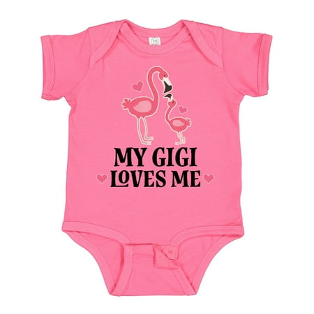 

Inktastic My Gigi Loves Me Flamingo Gift Baby Girl Bodysuit