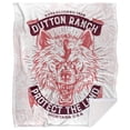 thumbnail image 2 of Yellowstone Blanket, 50"x60" Yellowstone Protect The Land Wolf Silky Touch Sherpa Back Super Soft Throw Blanket, 2 of 5