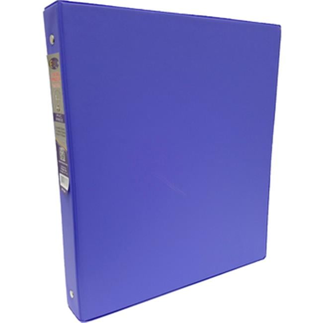 DDI 2134626 EClips 1" 3Ring Binder Purple Hard Cover 2 Pockets Case