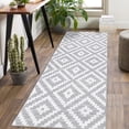 thumbnail image 3 of ZACOO 2x6 Hallway Runner Rug Washable Rug Non-Slip Low-Pile Rugs for Entryway Modern Geometric Rug, Gray, 3 of 9
