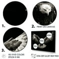 thumbnail image 3 of Designart "The Hunter'S Power Of The Bold Eagle IV" Animals Eagle Floater Framed Canvas Prints, 3 of 5