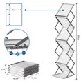 thumbnail image 2 of Revistero plegable de aluminio AceShow con 6 bolsillos, 2 of 9