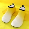 thumbnail image 2 of CQONEPT Tie Dye Wide Water Shoes Mens Womens Beach-Swim-Aqua-Barefoot Shoes Breathable & Non-Slip & Optimal Relaxation Walking Gradient Beach Shoes Yellow Size 7, 2 of 5