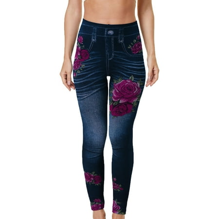 

fvwitlyh plus Size Flare Yoga Pants for Women Women Ladies Jean Pant Plus Size Denim Maternity Yoga Pants with Pockets