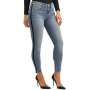 Sofia Jeans Sofia Skinny Velvet Side Stripe Mid Rise Stretch Ankle Jean Women's (Light)