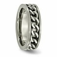 thumbnail image 6 of Titanium 7mm Chain Inlay Brushed Band, 6 of 8