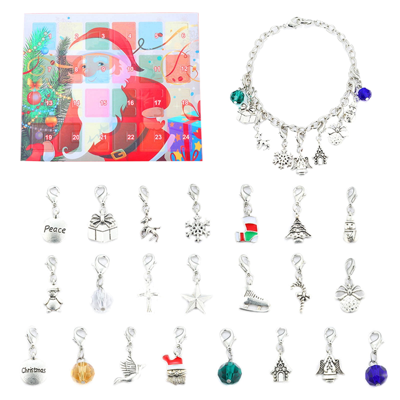 Vikakiooze 2022 clearance Christmas Ornaments Calendar Gift Box Set DIY