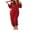 Red, variant on Fleece Pajamas Romper Women Christmas Hoodie One-piece Zipper Jumpsuit Santa Costume Homewear