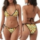 thumbnail image 3 of Fotbe Sunflowers And Butterflies Traje de Baño para Mujer de Dos Piezas – Bikini Sexy de Tirantes Tipo Halter con Diseño Triangular, 3 of 6