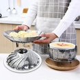 thumbnail image 4 of Vegetable Steamer, Collapsible Vegetable Steamer with 4 Stainless Steel Legs, Diameter 14-23cm, for Cooking Vegetables and, 4 of 5