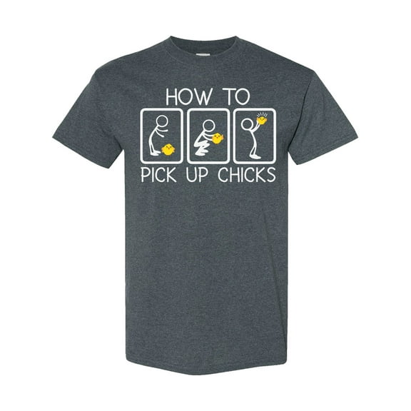 Inktastic How to Pick Up Chicks Funny T-Shirt