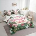 thumbnail image 3 of Feelyou Winter Cartoon Snowman Twin Bedding Sets 7-Piece, Merry Christmas Bedding Comforter Set, Western Festival Holiday Reversible Sheet Sets, Luxury Bedroom Decor, 3 of 7