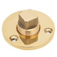 thumbnail image 1 of Marine Drain Plug Kit, 25mm/1in Mounting Hole, Mirror Polished Bronze for Coolers, Fishwells and Yachts, 1 of 4