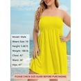 thumbnail image 5 of As Rose Rich Women's Cover up Beach Strapless Mini Dress, M, 5 of 9