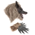 thumbnail image 3 of Scary Werewolf Wolf Novelty Creative Props Comfortable Half Face Fancy Large Gloves, 3 of 8