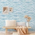 thumbnail image 5 of DAZLUT Modern Peel and Stick Wallpaper Self Adhesive Wallpaper Boho Contact Paper Blue Geometric Wallpaper Removable Decorative Wallpaper for Bedroom Bathroom Cabinets Decor Vinyl,17.3" x 394", 5 of 8