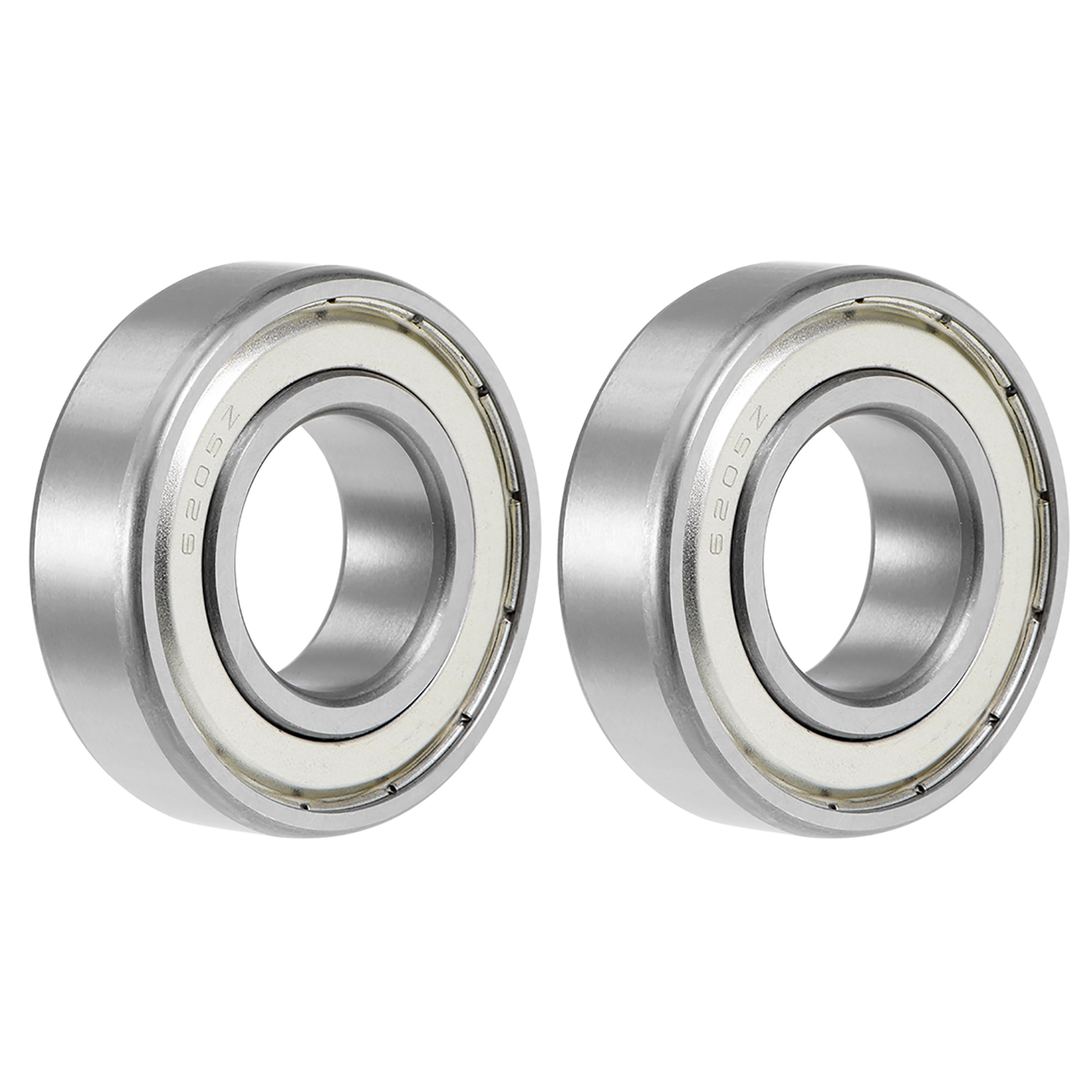 6205ZZ Ball Bearing 25x52x15mm Double Sealed Chrome Steel Bearings 2pcs