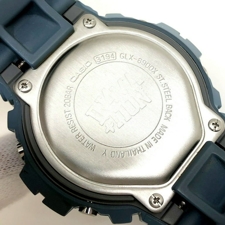 Authenticated Used G-SHOCK G-shock CASIO Casio watch GLX-6900X-2 G-LIDE G  ride information In4MA+ITON collaboration double name round face digital