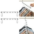 thumbnail image 1 of Perchas de armario de ropa de metal universales medio toroidales Estantes prácticos 2 piezas Ndcxsfigh  Libre de BPA, 1 of 5