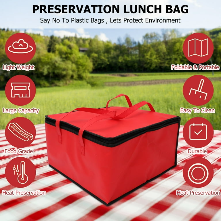 Practical Delivery Bag Insulated Thermal Food Storage Bag Portable Bento Bag