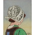 thumbnail image 2 of Carl Moser 20x24 Gold Ornate Framed and Double Matted Museum Art Print Titled - Bretonian Girl, 2 of 4
