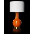 thumbnail image 2 of Safavieh Judy Ceramic Orange Lamp with White Shade, 2 of 2