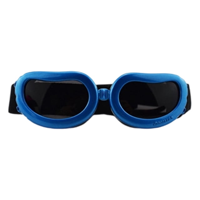 Lunettes pour Petits Chiens - Lunettes avec Sangles Réglables Coupe-Vent Design Brouillard pour Activités Extérieures Petite Race Chiot Lunettes de Protection