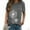 Gray, variant on SDJMa Women's Classic-Fit 100% Cotton Short-Sleeve V-Neck T-Shirt