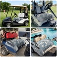 thumbnail image 6 of Golf Cart Seat Covers for 2 Seater,White Dandelion Microfiber Cart Seat Towel Blanket,Blue Oil Painting Retro Modern Art Absorbent Breathable Non Slip Bench Seats Protector for Golf Course 51"x31", 6 of 9