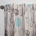 thumbnail image 3 of DESIGN ART Designart 'Vintage Flower Pattern' Bohemian & Eclectic Curtain Single Panel 52 in. wide x 84 in. high - 1 Panel 84 Inches, 3 of 5