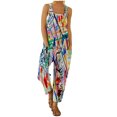 thumbnail image 2 of ICHUANYI Clearance Women Summer European And American Sling Solid Pocket Casual Jumpsuit(Multicolor, S) ICHUANYI WER2023081108261, 2 of 6