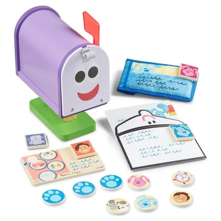 UPC: 0000772330237 | Melissa & Doug Blue s Clues & You! Wooden Mailbox Play Set (27 Pieces)