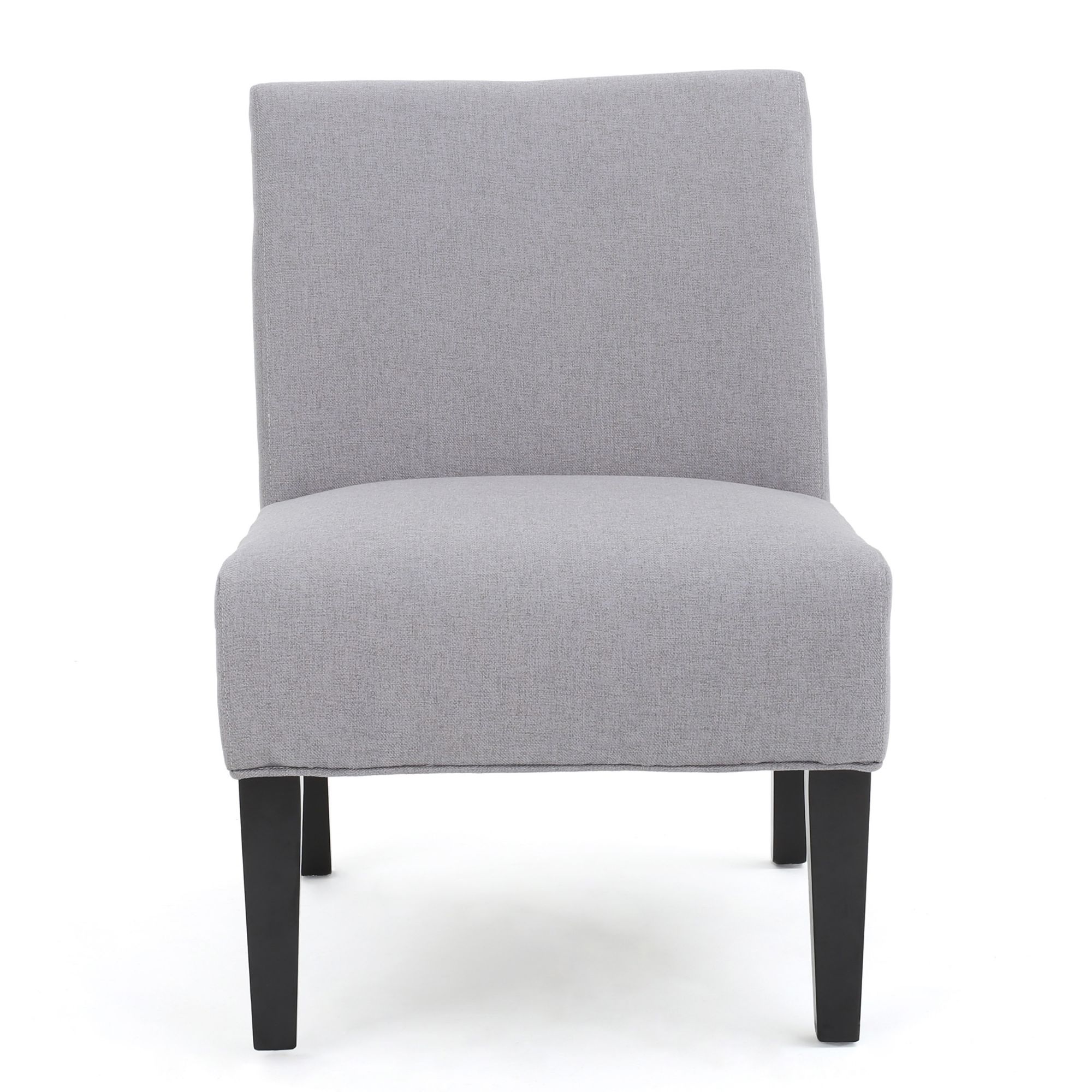 32 Gray And Black Contemporary Armless Accent Chair Walmart Com Walmart Com