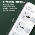thumbnail image 4 of 4 USB Power Strip Interruptor independiente Enchufe universal para teléfono Tableta Ordenador portátil Enchufe de EE. UU. De 3 pines tholdsy HA002565-00, 4 of 6