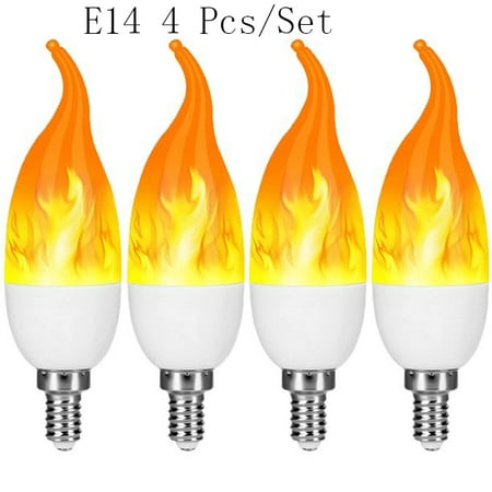 

Clearance Sale E14/E12 LED Flame Effect Fire Light Bulbs Flickering Fire Atmosphere Decorative Lamps