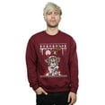 thumbnail image 2 of Tom And Jerry Mens Christmas Fair Isle Sweatshirt, 2 of 5