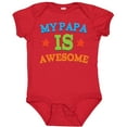 thumbnail image 3 of Inktastic My Papa is Awesome Boys or Girls Baby Bodysuit, 3 of 5