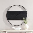 thumbnail image 2 of Romy Indoor Iron Wall Clock Matte Black, 2 of 5