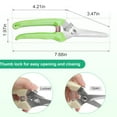 thumbnail image 6 of Muerk Premium garden scissors,  pruning shears for gardening, pruners for flower, bushes, rose and fruit tree, use for florist, yard and orchard the plant clippers, sharp white steel anvil snip, 6 of 6