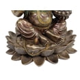 thumbnail image 2 of Veronese Design 10.24 Inch 5 lbs Lord Ganesha Sitting on Lotus Hindu God Antique Bronze Finish Statue, 2 of 6