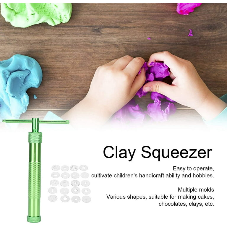 Clay Squeezer, Clay Extruder Stainless Steel Rotating Squeezer Kit