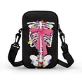 thumbnail image 2 of HELLHERO Double Layer Messenger Bag, Polyester Crossbody Sling Bags for Women,Bow and Floral Design, 2 of 7