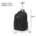 thumbnail image 3 of Mochila con ruedas para portátil High Sierra Freewheel negra de 15 pulgadas, 3 of 5