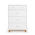thumbnail image 3 of Soho 4 Drawer Chest, White/Natural, 3 of 7